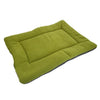 Washable Soft Silk Wadding Fiber Comfortable Pet Pad Mat For Pet Green Color M Size Made Of Silk Wadding Fiber