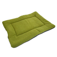 Washable Soft Silk Wadding Fiber Comfortable Pet Pad Mat For Pet Green Color M Size Made Of Silk Wadding Fiber